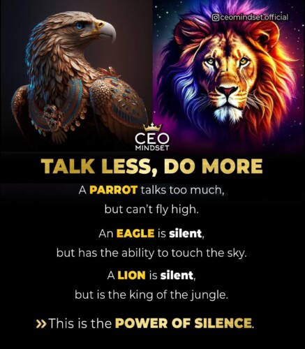 Talk Less, Do More: Embracing Action for Personal Growth and Success