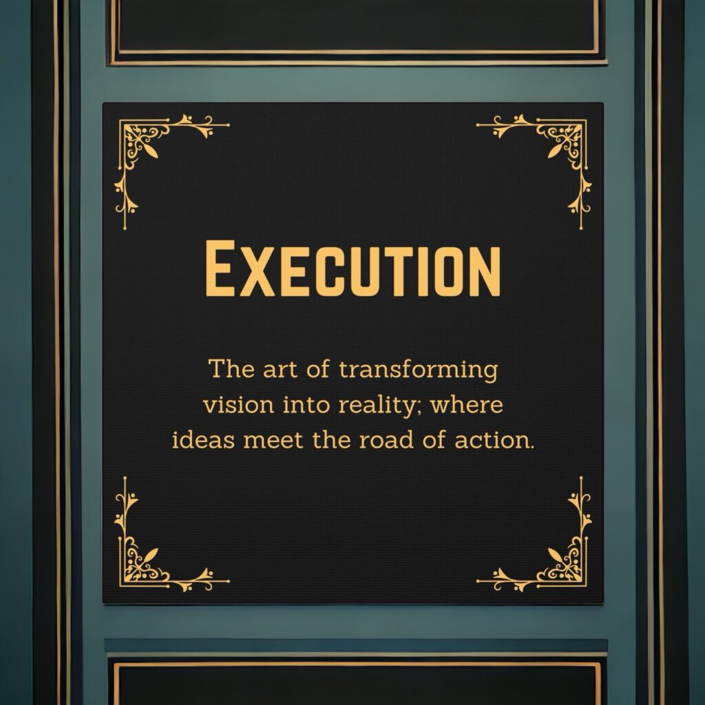 Execution: The Art of Making Ideas Reality